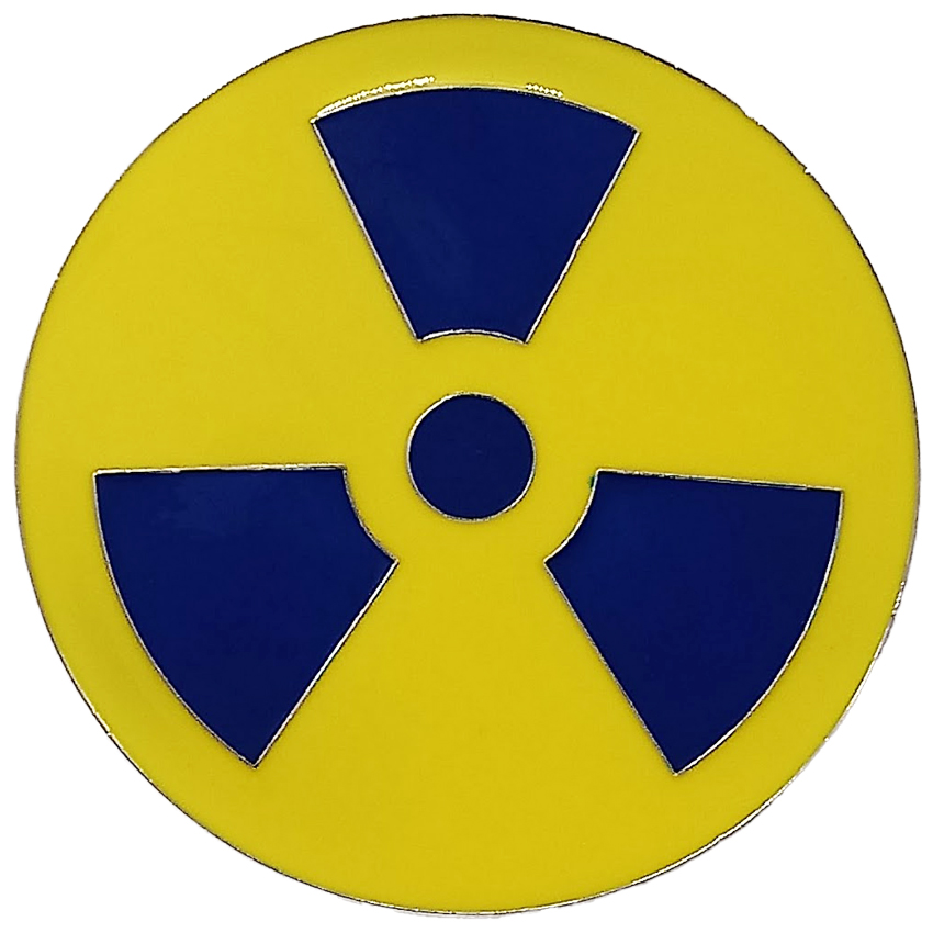 Radiation Warning BELT BUCKLE