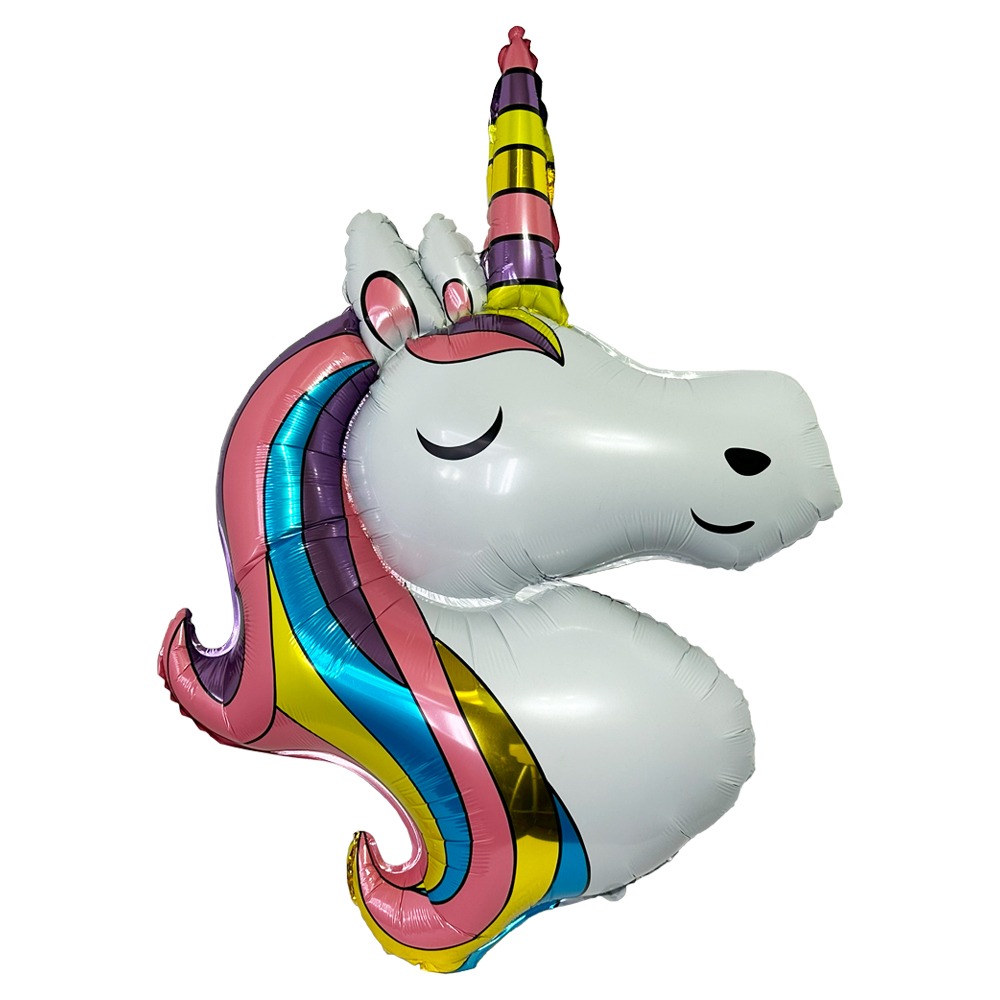 Rainbow UNICORN Flying Foil Balloons | 50 pcs