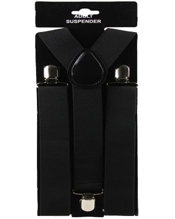 1.5 Inch Wide SUSPENDERS - Black