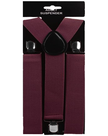 Dark Purple 1.5 Inch Wide SUSPENDERS