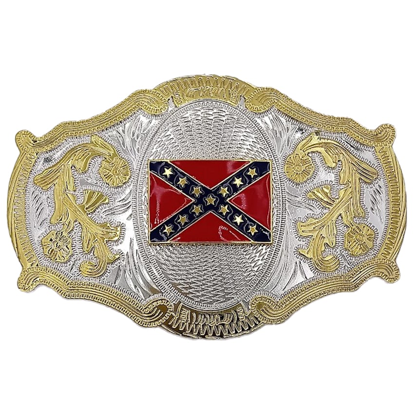 Rebel Flag Design Huge BELT Buckle