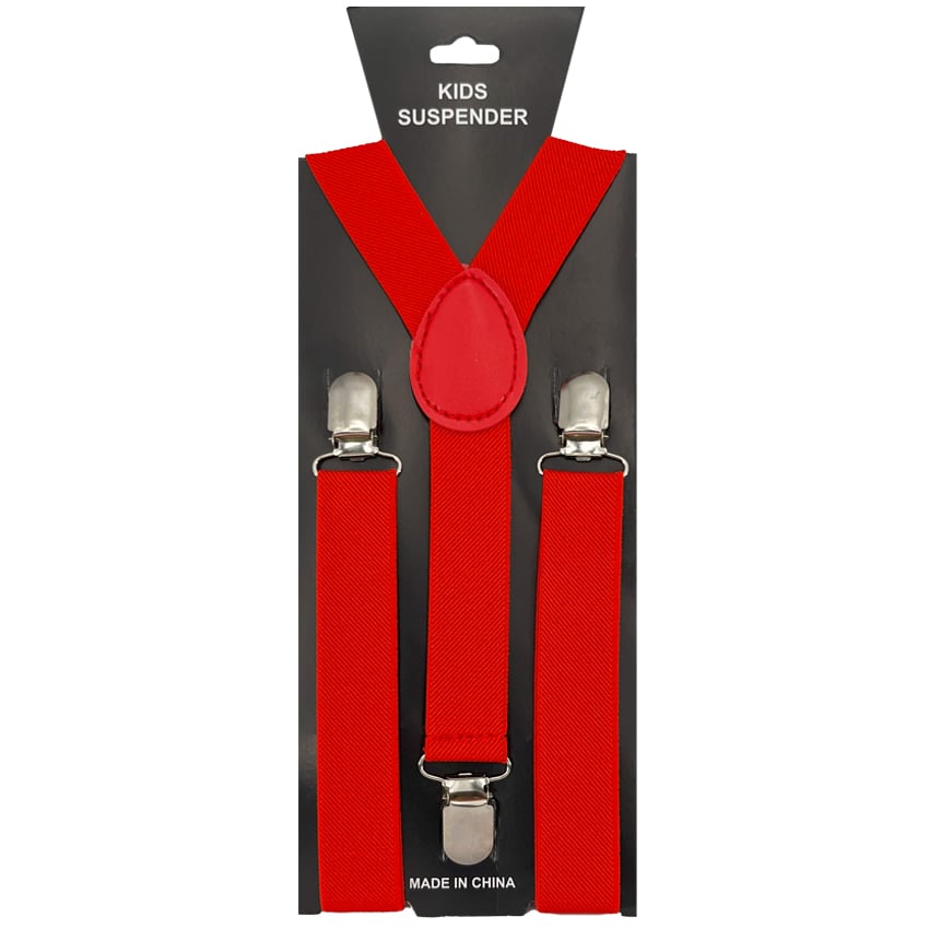 Red Kid SUSPENDERS