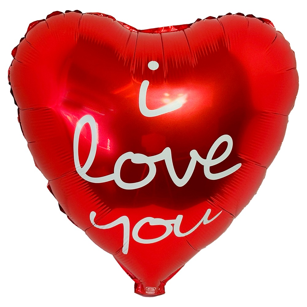 VALENTINE 'I love you' Heart Red Flying Foil Balloons | 50 pcs