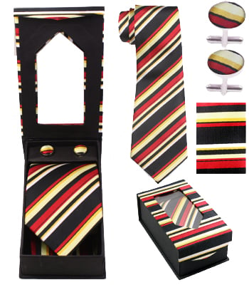 Colorful Striped TIE Set