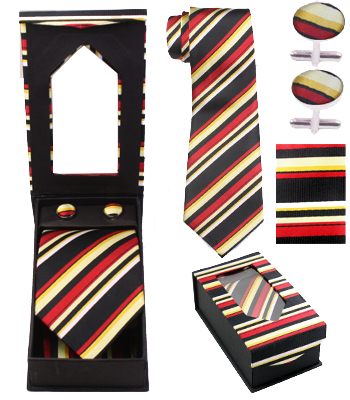 Colorful Striped Tie Set