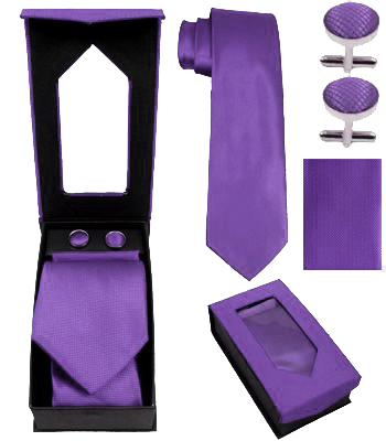 Purple Tie Set