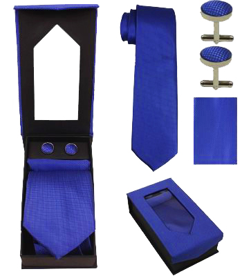 Bright Blue Tie Set