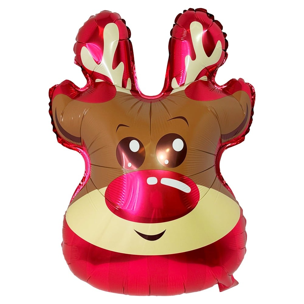 CHRISTMAS Reindeer Flying Foil Balloons | 50 pcs