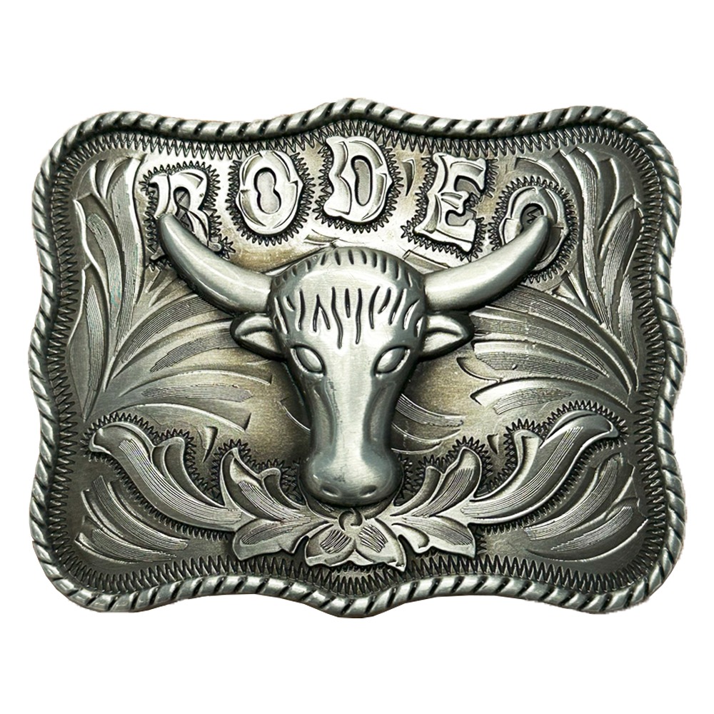 Rodeo BELT BUCKLE Longhorn Design