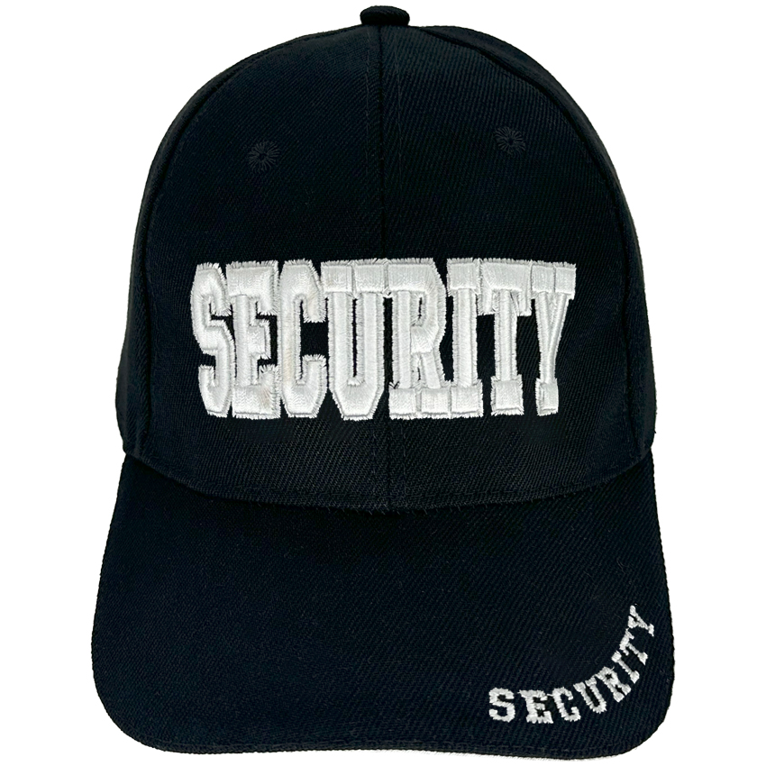 SECURITY Embroidered Black Baseball CAP