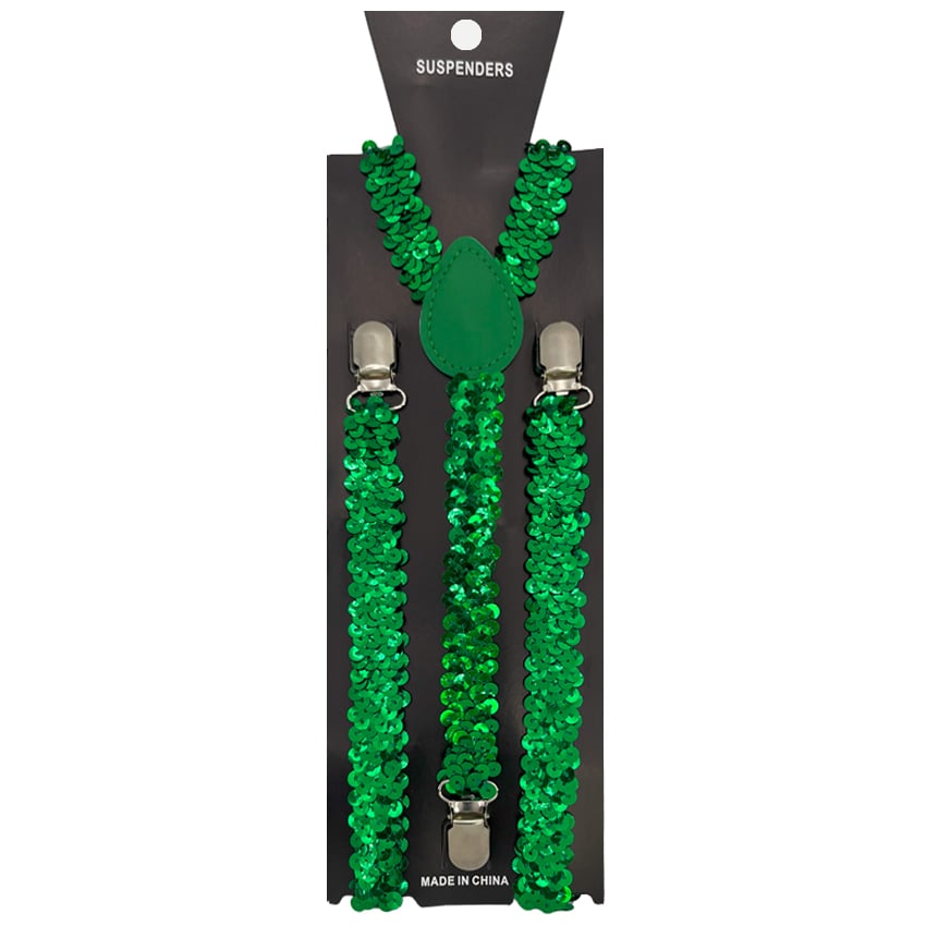 Sequin Green Suspender