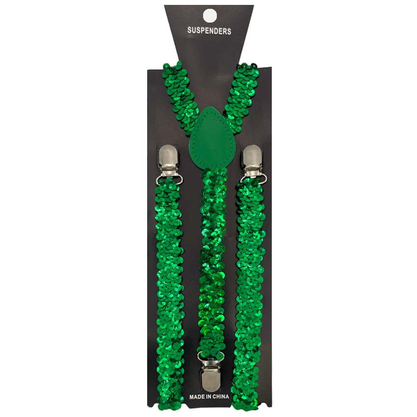 Sequin Green SUSPENDER