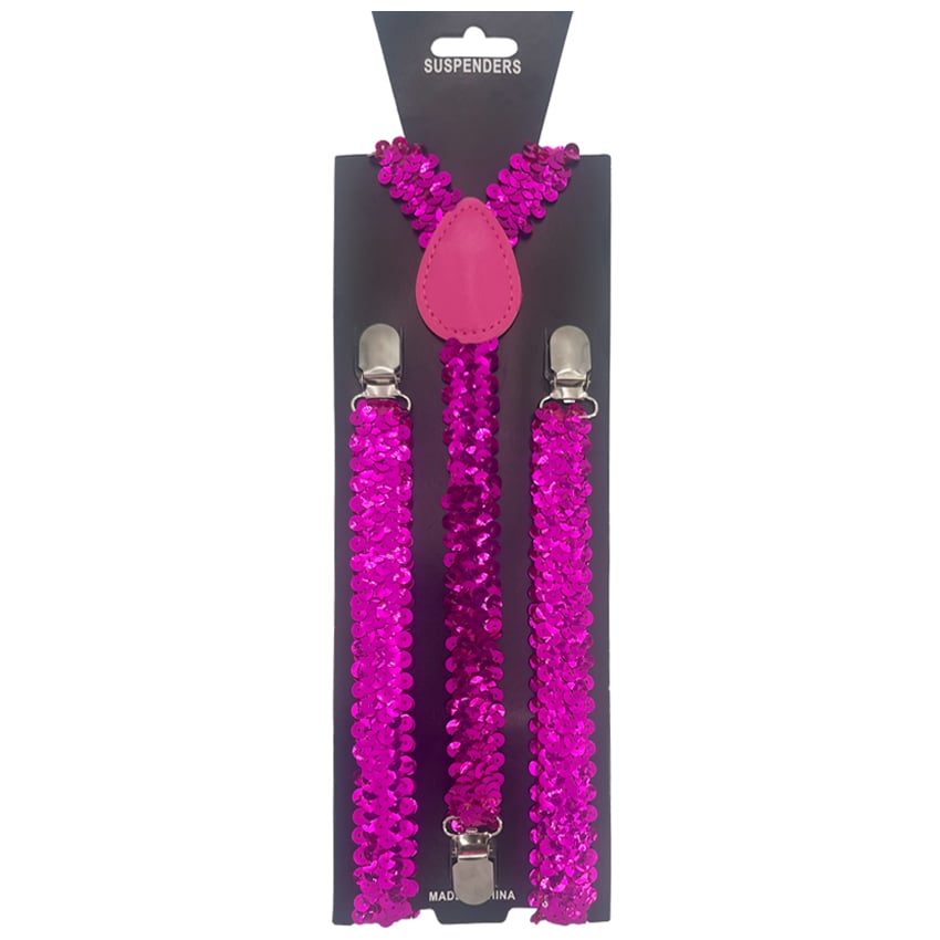 Sequin Pink SUSPENDER