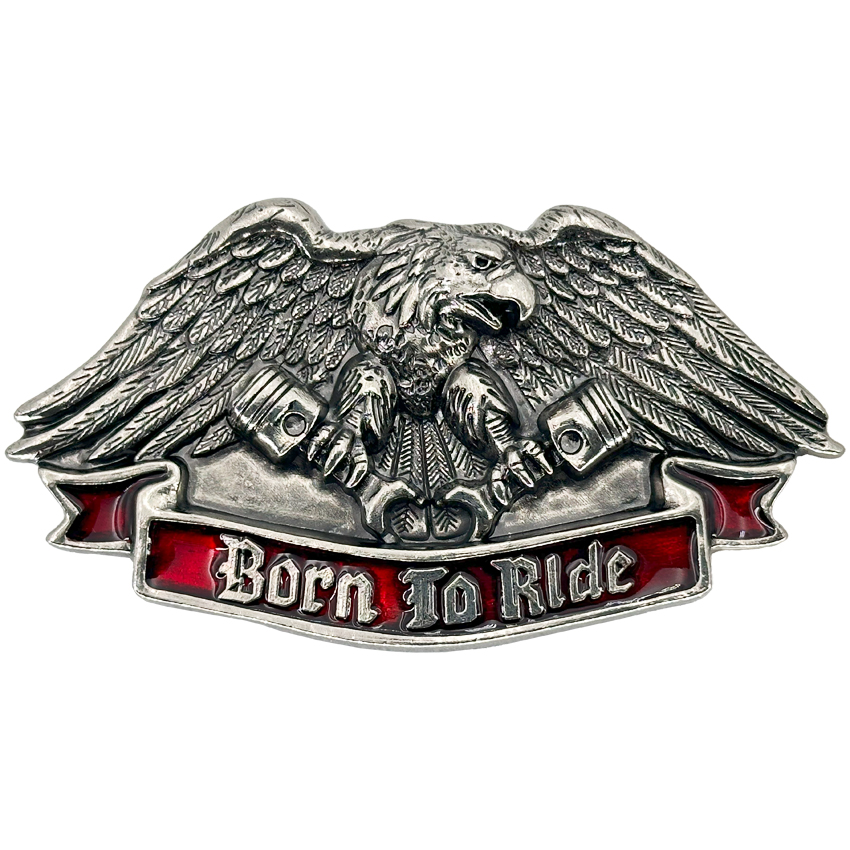 Born to Ride Magnificent Eagle BELT Buckle