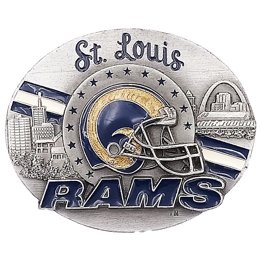 BELT BUCKLES with St Louis Rams Design