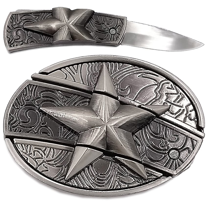 Star Knife BELT BUCKLE