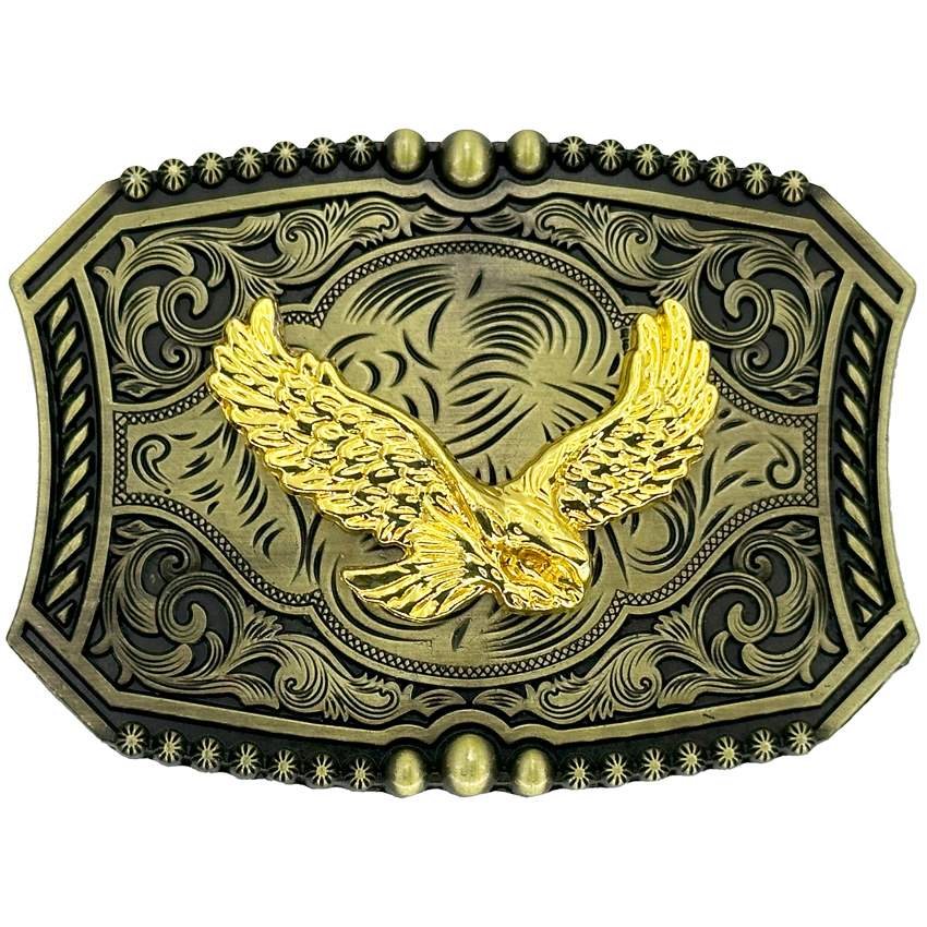 Golden Soaring Eagle VINTAGE Belt Buckle