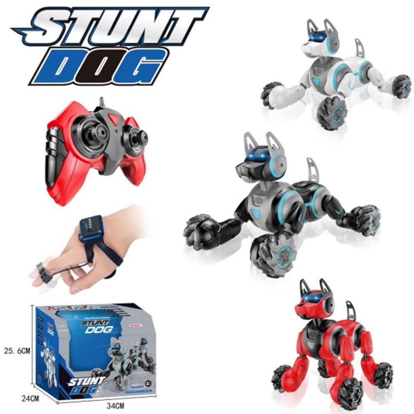 Remote Controlled Toy Set - Light-up Stunt Dog Model | 3-Color Set