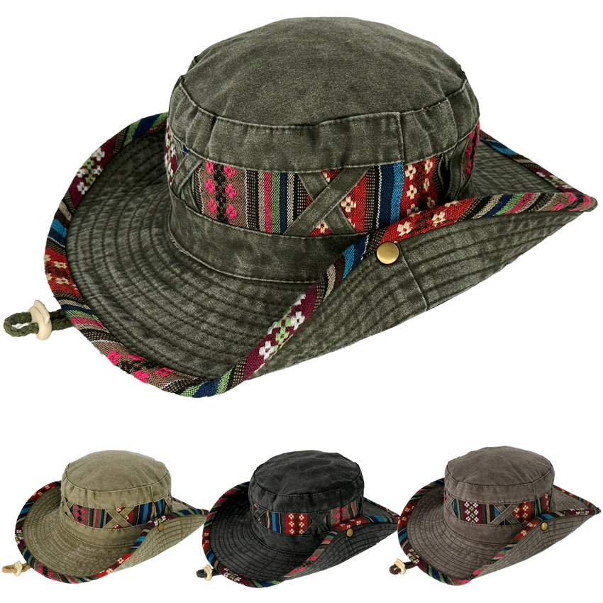 VINTAGE Summer Sun Hats with Stylish Brim - Assorted Colors