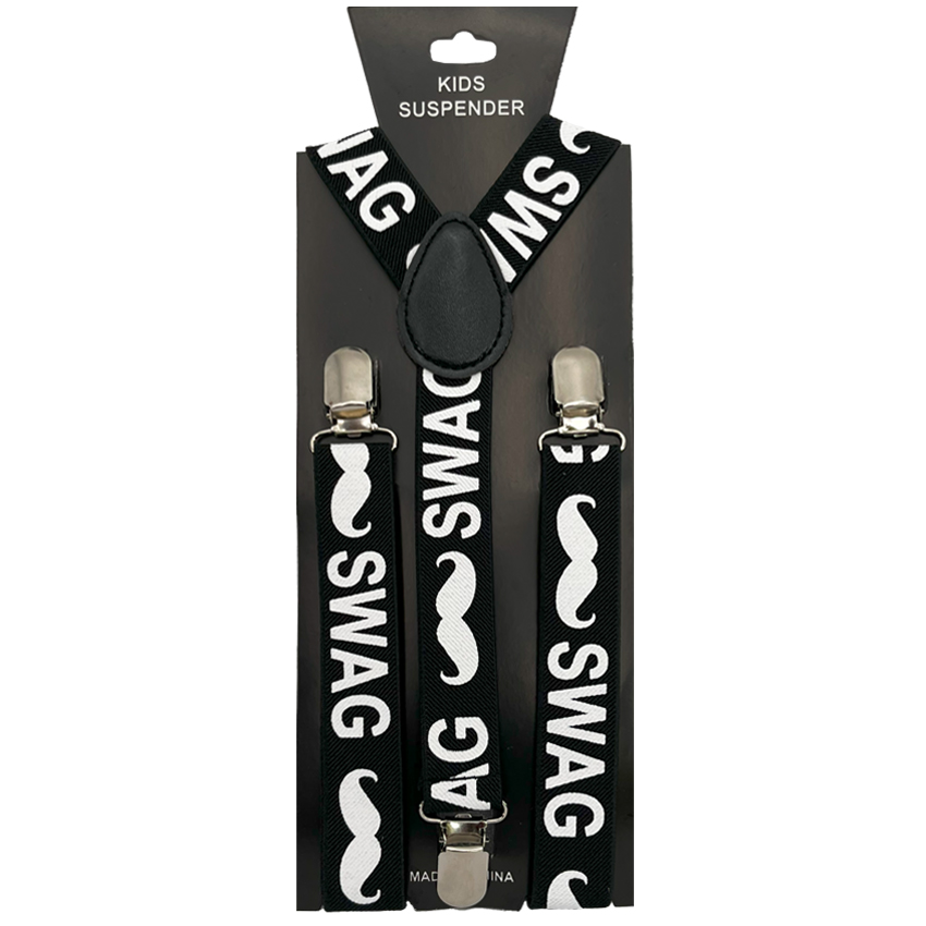 Swag Mustache Pattern Kid SUSPENDER