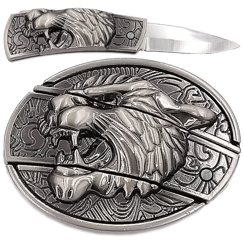 Tiger KNIFE Belt Buckle