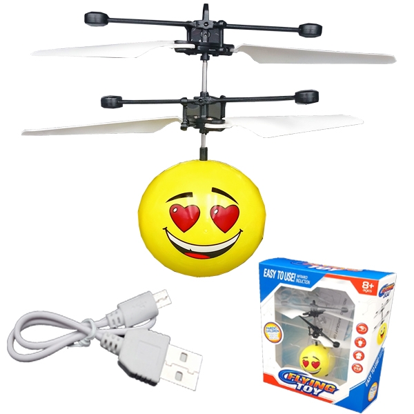 Heart Eyes Yellow Flying Ball TOY