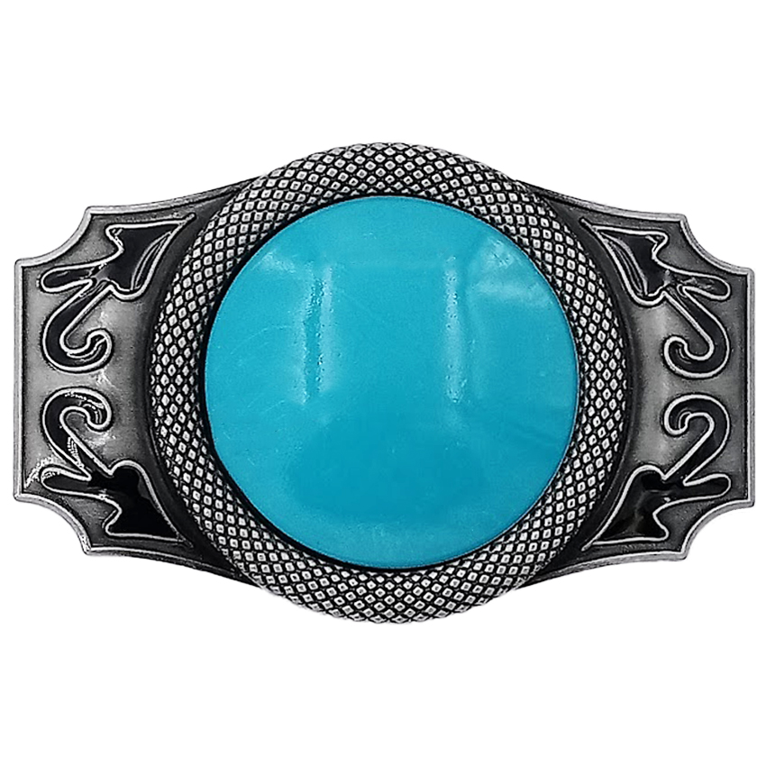 Turquoise Bead BELT Buckle