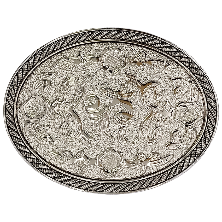 Unique Silver Western BELT BUCKLE