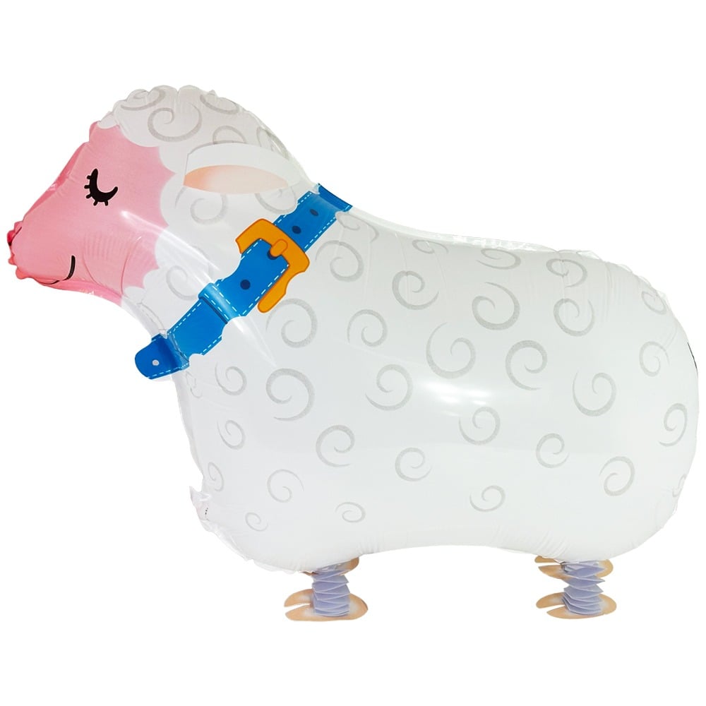 White Sheep Pet Walking BALLOONs | 10 Pcs