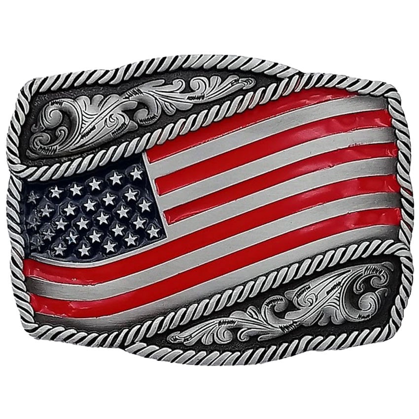 American Flag BELT BUCKLE