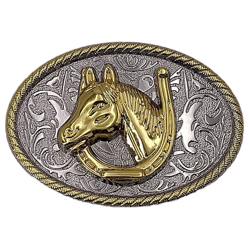 Cowboy BELT BUCKLES Horseshoe Design