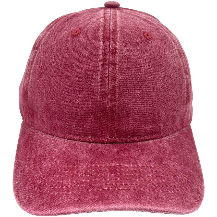 Burgundy Blank CAPS - Vintage Dad Baseball Hats