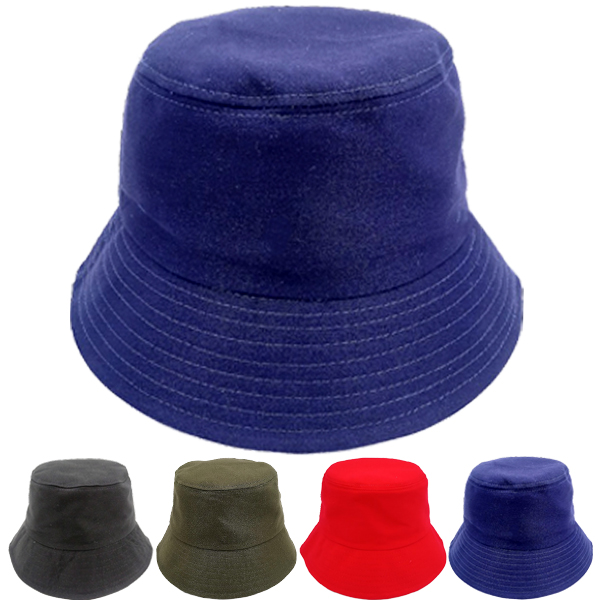 Plain Color Breathable Bucket Hat