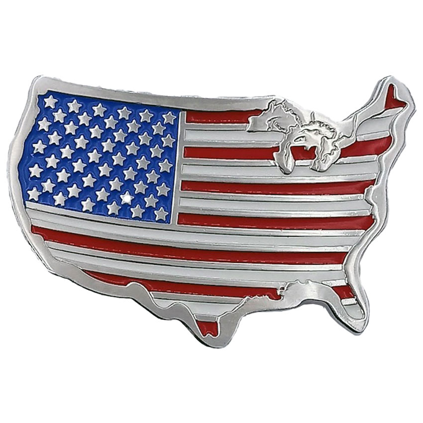 America Map Flag BELT BUCKLE