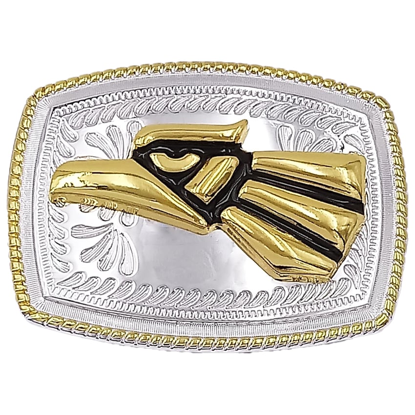 Gold & Silver Hecho En MEXICO Buckle