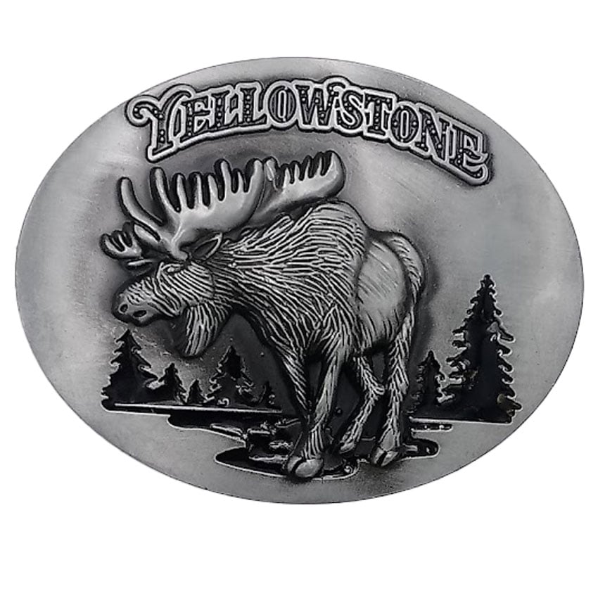 Yellowstone BELT Buckles silver Elk Design