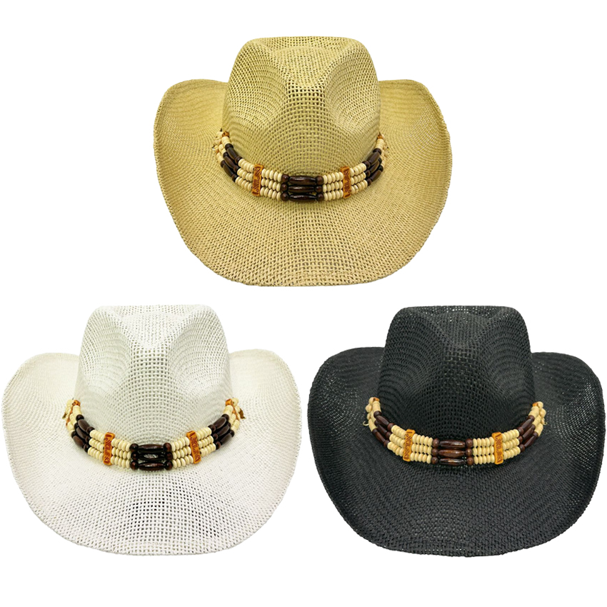 Western COWBOY HAT Set with Beaded Band