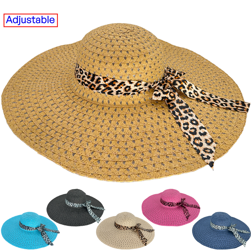 Leopard Band Floppy Beach HATs