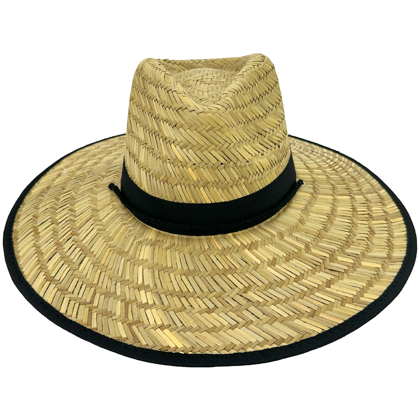 Bamboo STRAW Summer HAT for Men - Wide Brim Lightweight Sun HAT