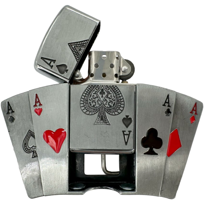 Playing Cards Design Lighter BELT Buckles - ACE cards