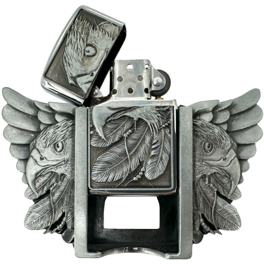 Proud Eagle Design Vintage Lighter BELT BUCKLEs