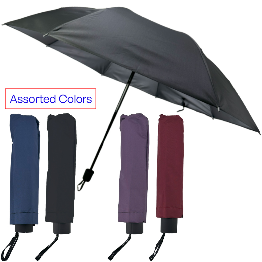 Small Travel Umbrellas with ASSORTED Colors - UV Protected | 190T