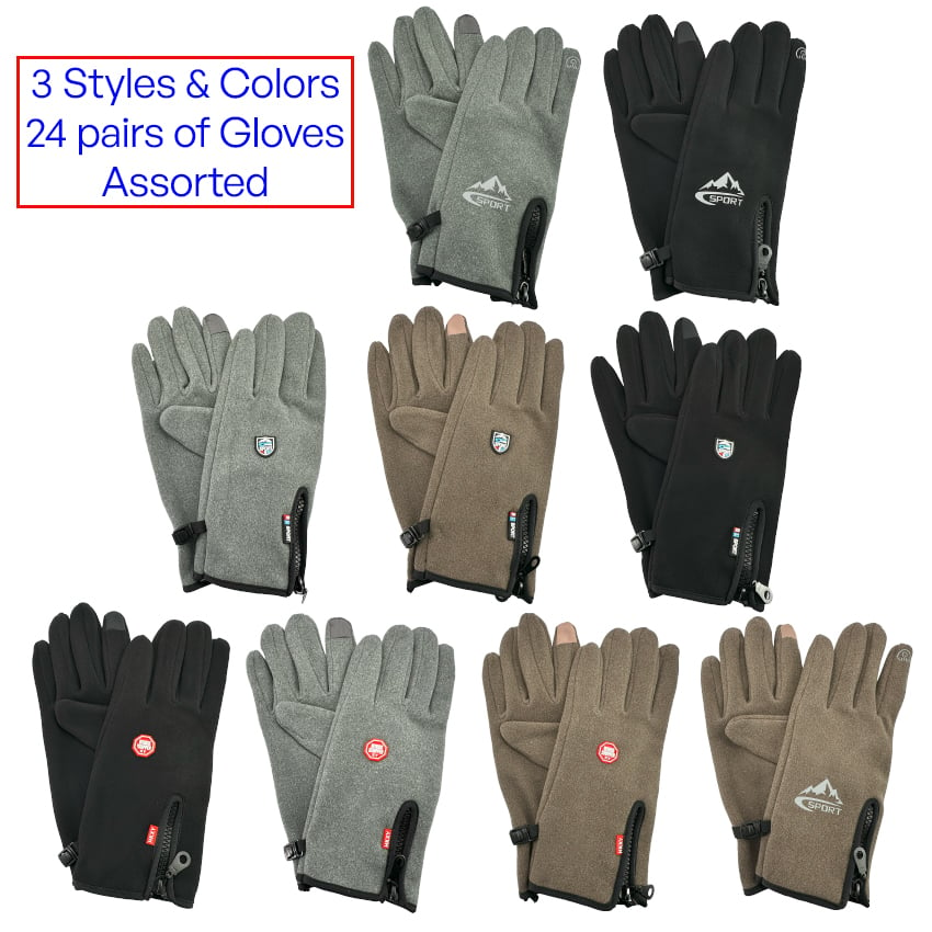 Windproof GLOVES for Men & Women - GLOVES Set | 24 pairs