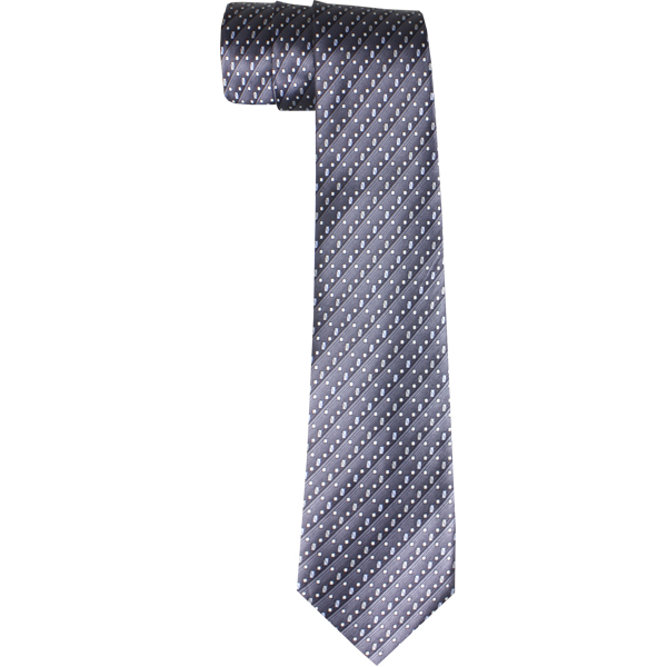 Gray and Black Wide DRESS Tie