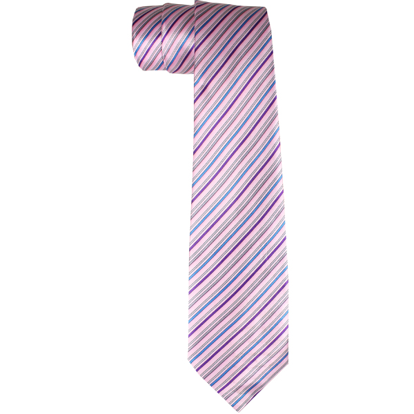 Purple Lines Wide Dress TIE