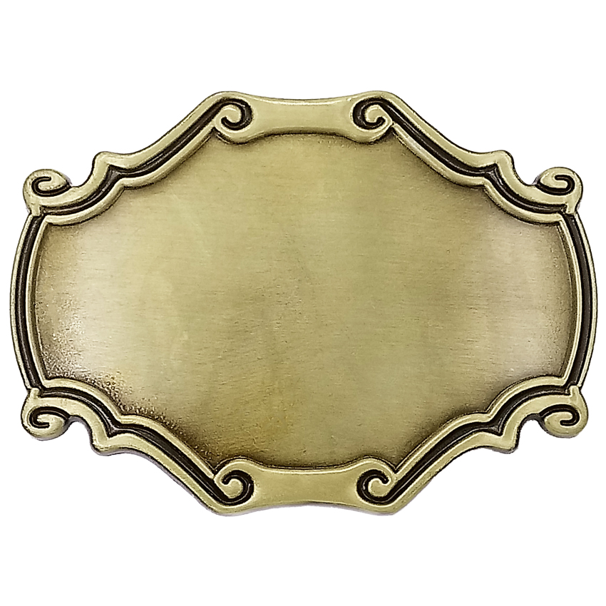 Yellow Vintage Plain BELT Buckle