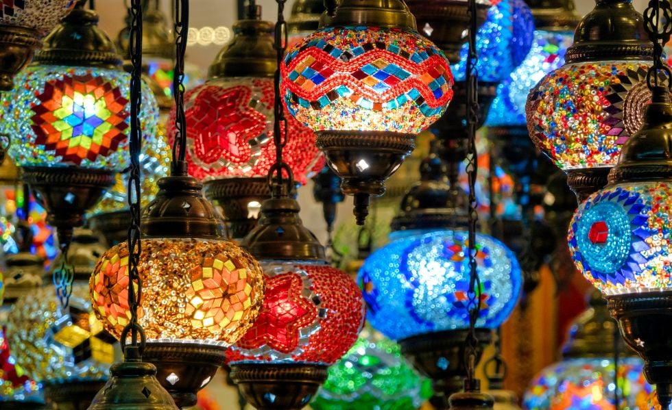 Halloween Lights with Turkish and Moroccan Lamps