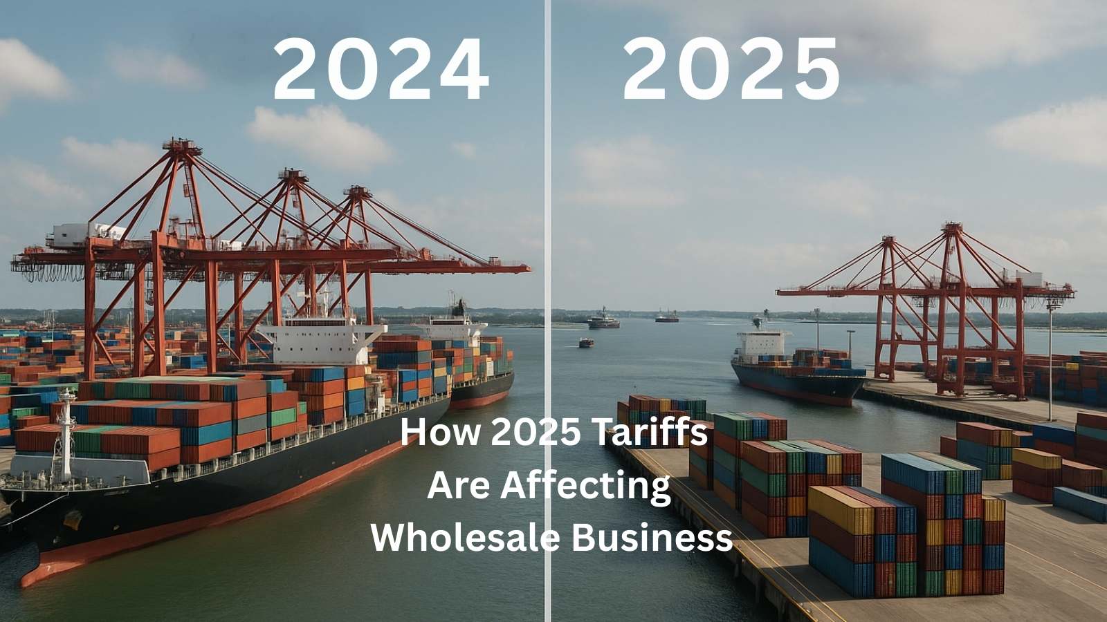 busy harbors and no ship harbors because of tariffs