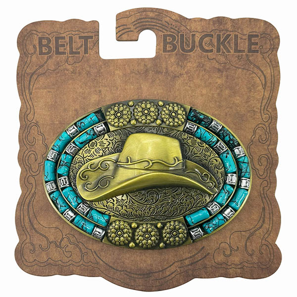 Buckle With Card Western