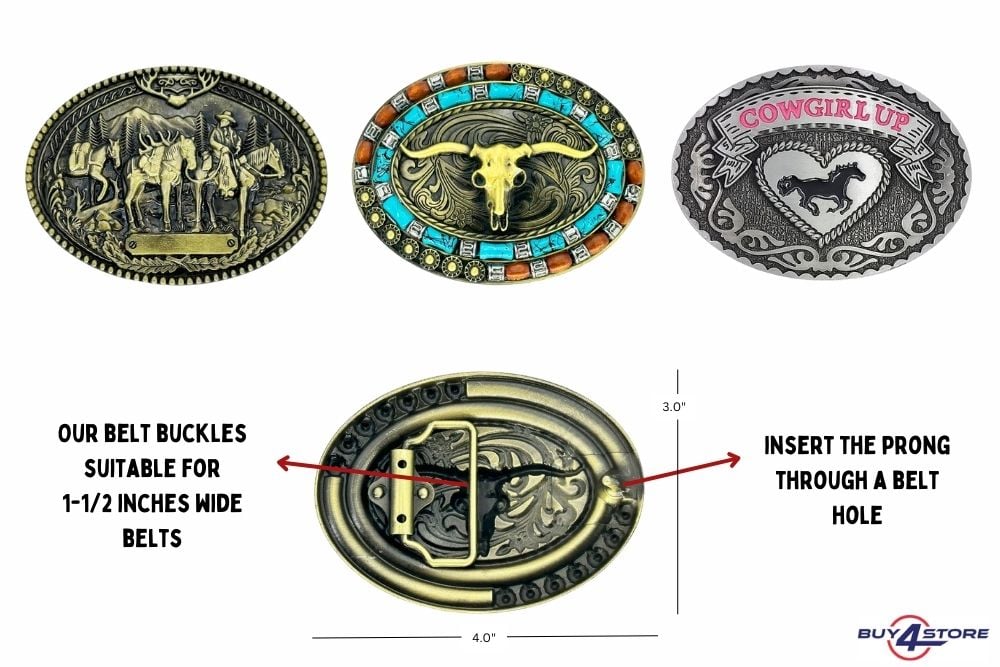 Western Belt buckles features